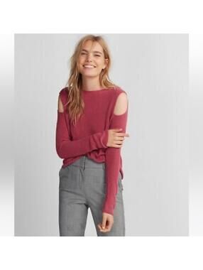 Express pink cold shoulder sweater - sz Small